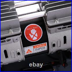 Grey 25 Litre Air Compressor 220V Low Noise Oil Free 2.5HP 1400RPM 8CFM Portable