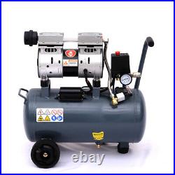 Grey 25 Litres Air Compressor Oil Free 2.5HP 1400RPM 8CFM 220V Portable Machine