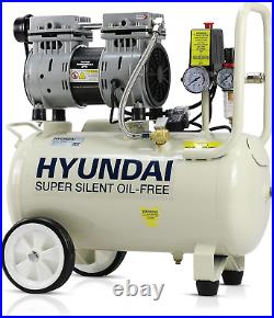 HY7524 24 Litre Air Compressor, 5.2Cfm/100Psi, Silenced, Oil Free, 750W / 230