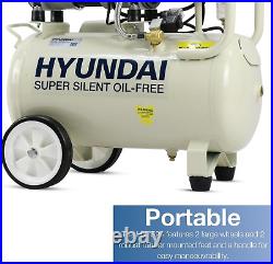 HY7524 24 Litre Air Compressor, 5.2Cfm/100Psi, Silenced, Oil Free, 750W / 230