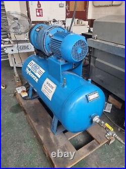 Hydrovane HV04 Air Compressor 3 phase with 200 litre air receiver tank