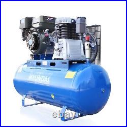 Hyundai 200L Litre Air Compressor, 29CFM 145psi, Belt Drive 14hp HY140200PES