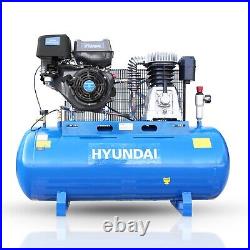 Hyundai 200L Litre Air Compressor, 29CFM 145psi, Belt Drive 14hp HY140200PES