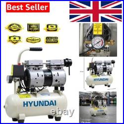 Hyundai 8 Litre Oil-Free Low Noise Air Compressor for DIY and Air Tools