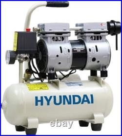 Hyundai 8 Litre Oil-Free Low Noise Air Compressor for DIY and Air Tools