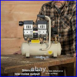 Hyundai 8 Litre Oil-Free Low Noise Air Compressor for DIY and Air Tools