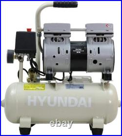 Hyundai 8 Litre Oil-Free Low Noise Air Compressor for DIY and Air Tools