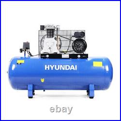 Hyundai Air Compressor 150 Litre Twin Cylinder Belt Drive 3hp HY3150S