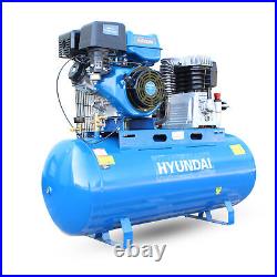 Hyundai HY140200PES Petrol Air Compressor 29cfm Belt Drive 200-Litre