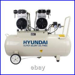 Hyundai HY2150100 3kW 4HP 100 Litre Silenced Electric Air Compressor 22CFM