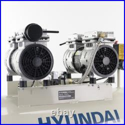 Hyundai HY275100 1500w 2HP 100 Litre Oil Free Silenced Air Compressor 10.6 CFM
