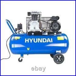 Hyundai HY3100P 14CFM, 3HP, 100 Litre Twin Cylinder Belt Drive Air Compressor