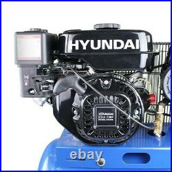 Hyundai HY70100P 90 Litre Air Compressor, 10.7CFM/145psi, Petrol 7hp