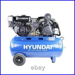 Hyundai HY70100P Petrol Air Compressor 7hp 10.7CFM 145psi 90 Litre