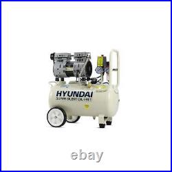 Hyundai HY7524 24L Litre Oil Free Compressor Low Noise 5.2cfm 118psi 240v