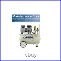 Hyundai HY7524 24L Litre Oil Free Compressor Low Noise 5.2cfm 118psi 240v