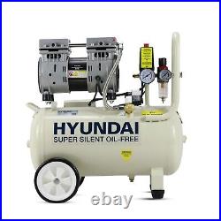 Hyundai HY7524 5.2CFM, 1HP, 24 Litre Oil Free Direct Drive Air Compressor