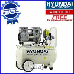 Hyundai HY7524 5.2CFM, 1HP, 24 Litre Oil Free Direct Drive Silenced GRADED