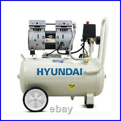 1HP 24 Litre Oil Free Direct Drive Silenced Air Compressor Hyundai HY7524 5.2CFM 