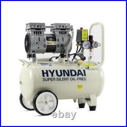 Hyundai HY7524 5.2CFM, 1HP, 24 Litre Oil Free Silenced Air Compressor