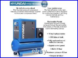 Hyundai HYSC100350D 10hp 350 Litre Screw Compressor With Dryer