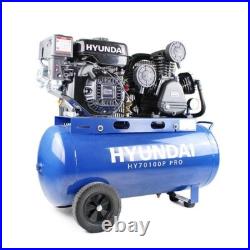 Hyundai Petrol Air Compressor 90 Litre, 10.7CFM/145psi, 7hp HY70100P