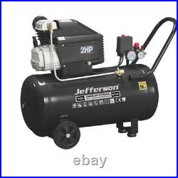 Jefferson 50 Litre 2HP Compressor 230V 8 Bar 1500W Brand New Boxed