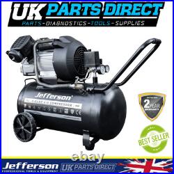 Jefferson 50 Litre 3HP V Pump Compressor 230V 8 BAR 2 YEAR WARRANTY