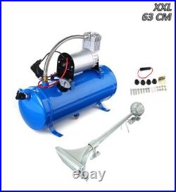 King Size Air Horn 12V 150`dB Car Boat Yacht With 150 Psi 6 Liter Air Compressor