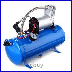 King Size Air Horn 12V 150`dB Car Boat Yacht With 150 Psi 6 Liter Air Compressor