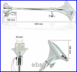 King Size Air Horn 12V 150`dB Car Boat Yacht With 150 Psi 6 Liter Air Compressor
