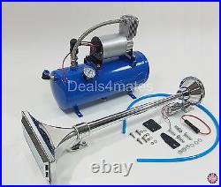 King Size Air Horn 12v 150db Car Boat Yacht With 150 Psi 6 Liter Air Compressor