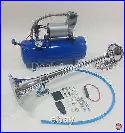 King Size Air Horn 12v 150db Car Boat Yacht With 150 Psi 6 Liter Air Compressor