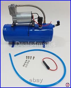 King Size Air Horn 12v 150db Car Boat Yacht With 150 Psi 6 Liter Air Compressor