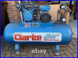 Latest Clarke GARAGE TYPE Air Compressor XEV16 150 litre tank 3HP 14 C