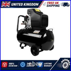 Mains Powered Air Compressor 230 Volt 50 Litre 1800W Direct Drive Unit Port