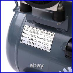 Mobile 50L Litre Air Compressor Oil Free Machine Low Noise 3.5HP 9.6CFM 0.8Mpa