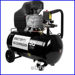 NEW PORTABLE 50L LITRE LTR AIR COMPRESSOR 9.6CFM 2.5HP 3000RPM TIRE TYPE 8 Brand