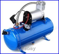 New 150 Psi Air Compressor With 6 Liter Tank For Air Horn Train Truck Rv Pick Up
