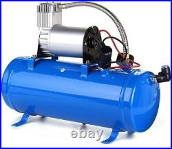 New 150 Psi Air Compressor With 6 Liter Tank For Air Horn Train Truck Rv Pick Up