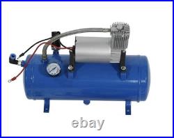 New 150psi 12V Air Compressor & 6 Liter Tank Tyre Inflator Pump For Air Horn