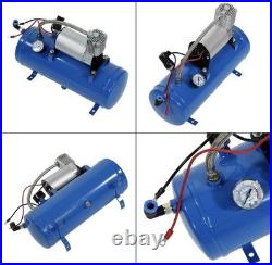 New 150psi 12V Air Compressor & 6 Liter Tank Tyre Inflator Pump For Air Horn