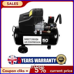 New Portable 50l Litre Ltr Air Compressor 9.6cfm 2.5hp 3000rpm Tire Type 8 Uk New Portable 50l Litre Ltr Air Compressor 9.6cfm 2.5hp 3000rpm Tire Type 8 Uk