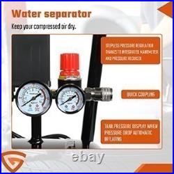 New Portable Air Compressor 50L Litre ltr 9.6CFM 2.5HP & 5 Piece Tool Kit UK