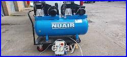 Nu-air 2 x 3hp 270 litre single phase Compressor 26Cfm