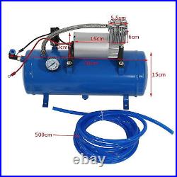 OCH 150psi 12V Air Compressor With 6 Liter Tank Tyre Inflator Pump For Air Horn