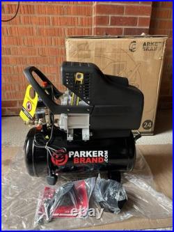 Parker Brand 24 Litre Air Compressor 9.6 CFM, 2.5 HP, 24L (NEW OTHER) Parker Brand 24 Litre Air Compressor 9.6 CFM, 2.5 HP, 24L (NEW OTHER)
