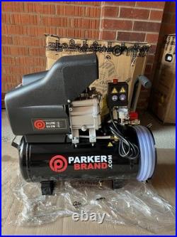 Parker Brand 24 Litre Air Compressor With Hose 9.6 CFM, 2.5 HP, 24L (NEW OTHER) Parker Brand 24 Litre Air Compressor With Hose 9.6 CFM, 2.5 HP, 24L (NEW OTHER)