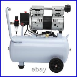 Portable 24 Litre Silent Oil Free Air Compressor Electric Low Noise 230V 8 Bar