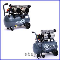 Portable 25 Litre Air Compressor Low Noise Oil Free 2.5HP 1400RPM 8CFM Garage UK